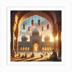 Islamic Mosqueلمشاعر الروحانية في رمضان 5 Art Print