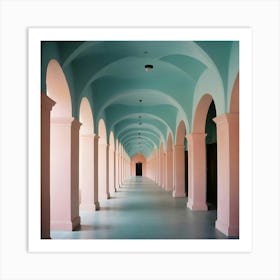 Hallway - Hallway Stock Videos & Royalty-Free Footage 1 Art Print