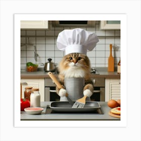 Chef Cat 1 Art Print