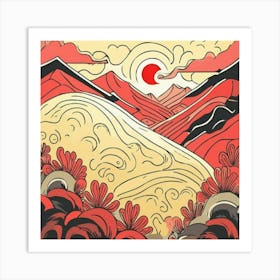 Asian Landscape Art Print