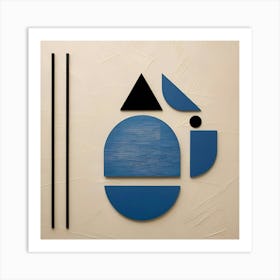 Abstract Blue Art Print