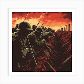 Wwii Trench Art Print