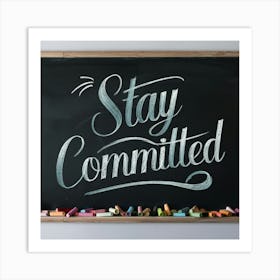 Stay Committed 2 Art Print
