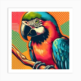 Pop Parrot 4 Art Print