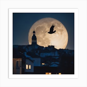 Full Moon In The Sky Art Print