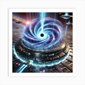 Singularity Forge Black Hole Art Print