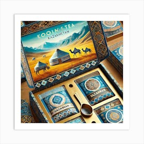 Inside Kazakhstan Product Packaging Art Print