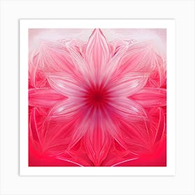 Pink Lotus Flower Art Print