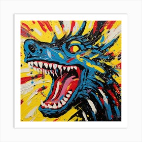 Wolf Dragon Art Print