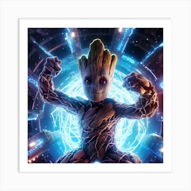 Guardians Of The Galaxy Groot 2 Art Print