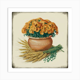 Chrysanthemums 1 Art Print