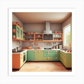 Kitchen Design For Kids Art Print