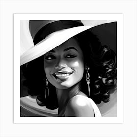 Black And White Portrait Art Print