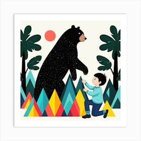 Illustration Of A Bear 12 Art Print