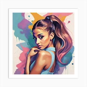 Ariana Grande Ar2 Art Print