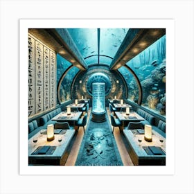 A High Concept Underwater Restaurant Called The Su Art Print