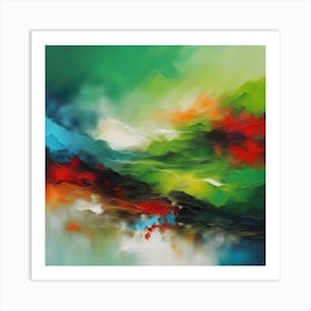 Abstract Landscape Painting 1 Art Print