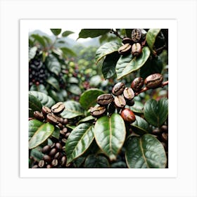 Coffee Beans On A Tree 6 Art Print