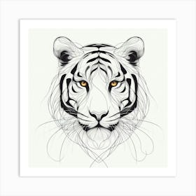 Tiger Head 7 Art Print