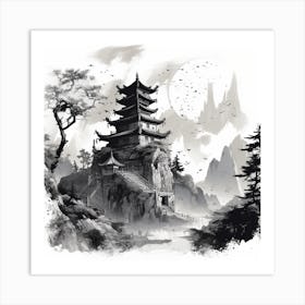 Chinese Pagoda Art Print