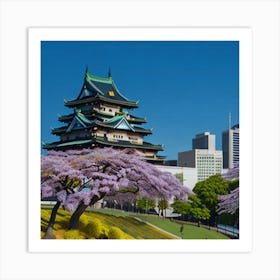 Cherry Blossoms In Tokyo Art Print