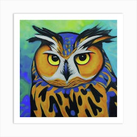 Owl Painting Art Print