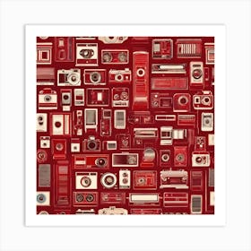 Retro Gadgets Art Print