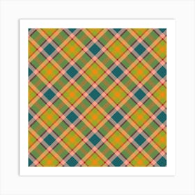 Plaid Fabric 13 Art Print