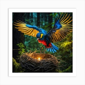 Firefly In A Nest Art Print