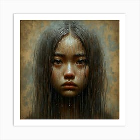 Rainy Girl Art Print