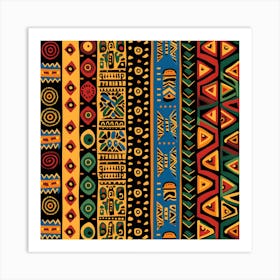 African Tribal Pattern Art Print