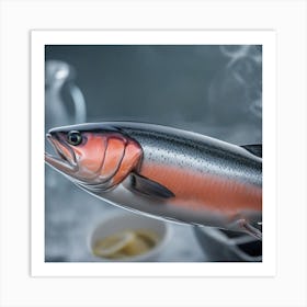 With A Sony 7 Iii Camera Equipped With An 85mm Lens At F 1 2 Aperture Setting Portraying Salmon Fish 2862442018 Art Print