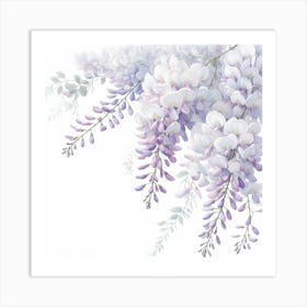 Flowers of Wisteria 3 Art Print