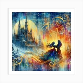 A Beauty And A Beast Dance 9 Art Print