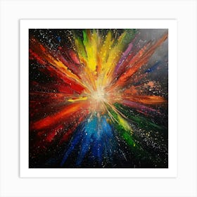 Burst Of Color 1 Art Print