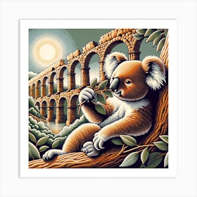 Koala Roman Art Print