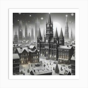 Christmas City 1 Art Print