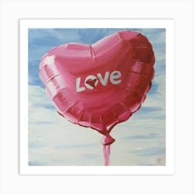 Love Balloon Art Print