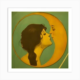 Moon Kiss Art Print