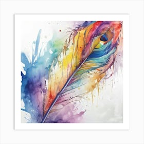 Peacock Feather Art Print