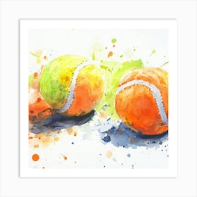 Tennis Balls Art Print