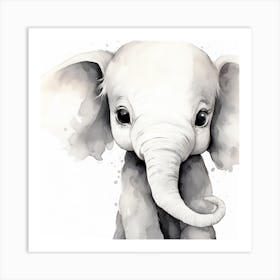 Baby Elephant Art Print