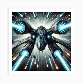 Void Predator Enhanced Weapons Converted Art Print