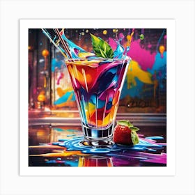 Colorful Drink 1 Art Print