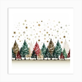 Christmas Trees Art Print