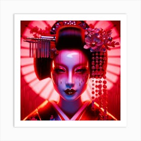 Japan Geisha Visual 57 Art Print