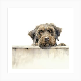 Wirehaired Pointing Griffon Dog 3 Art Print