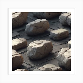 Rocks On The Floor Art Print