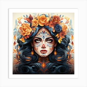 Day Of The Dead Girl 4 Art Print