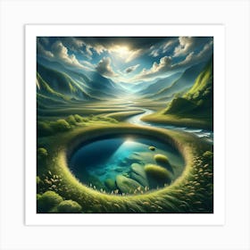 Pond In The Sky Art Print